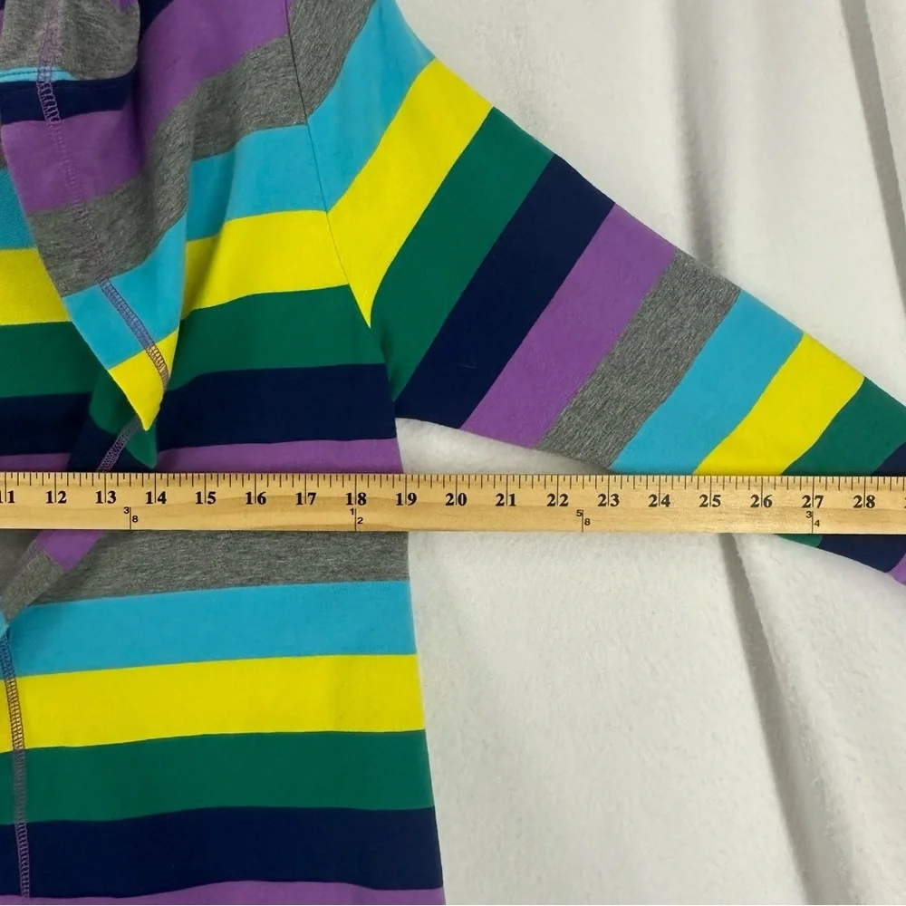 Xhilaration Striped Hooded Front Tie‎ Long Sleeve Sleepwear Cover Up Womens XS